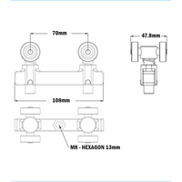 55-020-0 MODULAR SOLUTIONS DOOR PART<br>TROLLEY